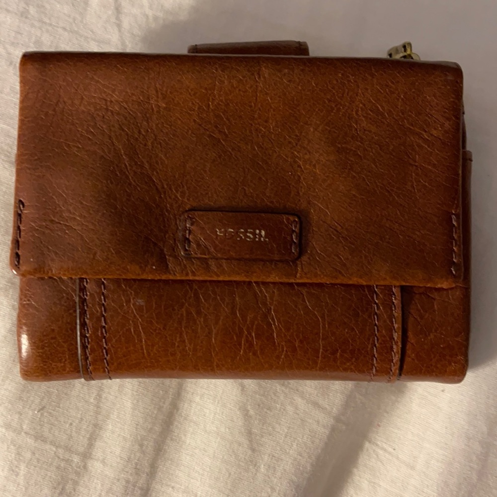 FÓSIL Wallet light brown in very good conditions